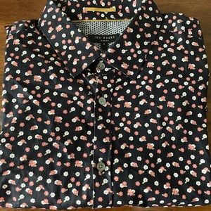 Ted Baker Long Sleeve Floral Dress Shirt